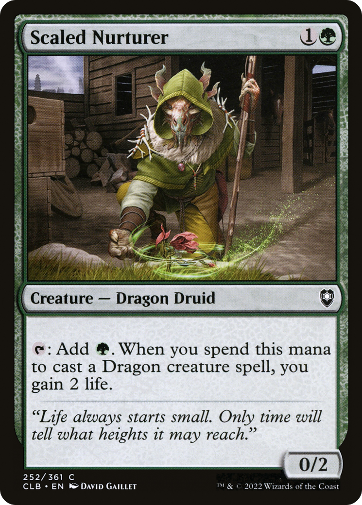 Scaled Nurturer (252) [Commander Legends: Battle for Baldur's Gate] foil - Deck Out Gaming