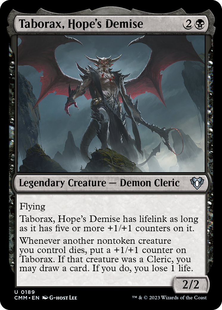 Taborax, Hope's Demise (189) [Commander Masters] - Deck Out Gaming