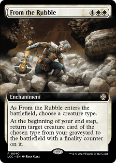 From the Rubble (Extended Art) (40) [The Lost Caverns of Ixalan Commander] - Deck Out Gaming