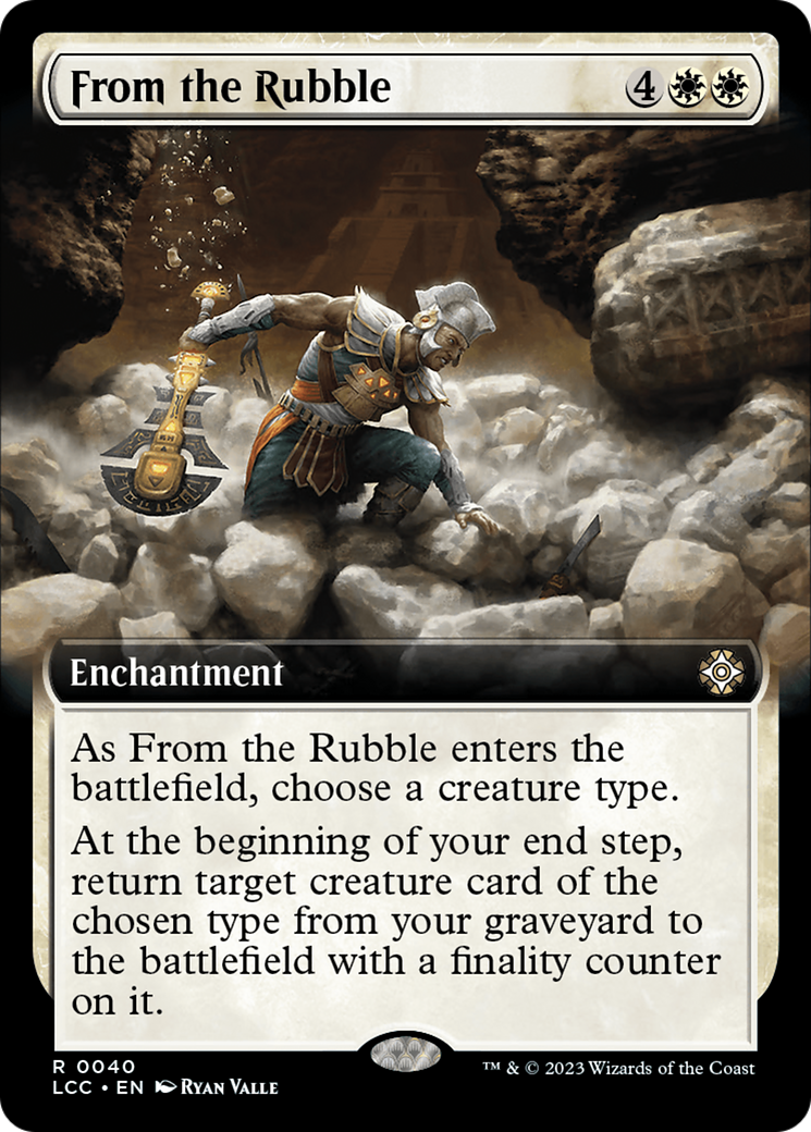 From the Rubble (Extended Art) (40) [The Lost Caverns of Ixalan Commander] - Deck Out Gaming