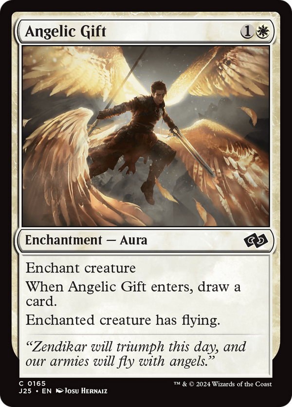 Angelic Gift (165) [Foundations Jumpstart] - Deck Out Gaming