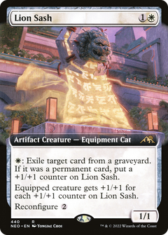 Lion Sash (Extended Art) (440) [Kamigawa: Neon Dynasty] - Deck Out Gaming
