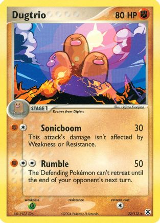 Dugtrio (22) [FireRed & LeafGreen] Reverse Holofoil - Deck Out Gaming