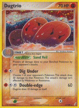 Dugtrio (5) [Crystal Guardians] Holofoil - Deck Out Gaming