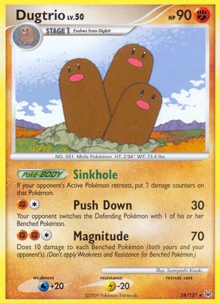Dugtrio (24) [Platinum] Reverse Holofoil - Deck Out Gaming