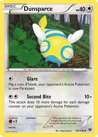 Dunsparce (101) [XY Base Set] Reverse Holofoil - Deck Out Gaming