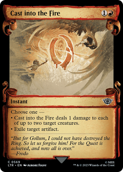 Cast into the Fire (Showcase Scrolls) (569) [The Lord of the Rings: Tales of Middle-earth] - Deck Out Gaming