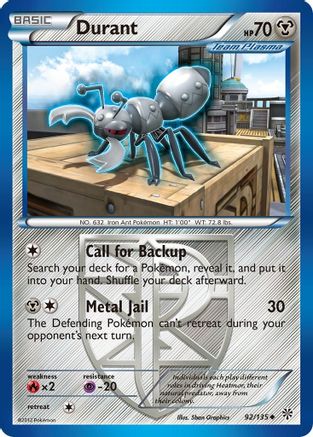 Durant (Team Plasma) (92) (92) [Plasma Storm] - Deck Out Gaming