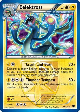 Eelektross (Team Plasma) (33) [Plasma Blast] Reverse Holofoil - Deck Out Gaming