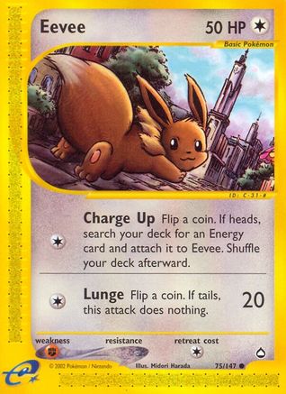 Eevee (75) [Aquapolis] Reverse Holofoil - Deck Out Gaming