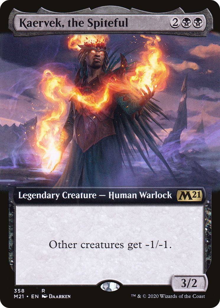 Kaervek, the Spiteful (Extended Art) (358) [Core Set 2021] - Deck Out Gaming