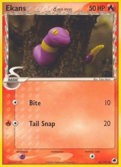 Ekans (Delta Species) (47) [Dragon Frontiers] - Deck Out Gaming