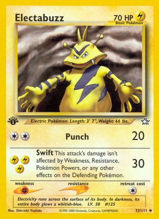 Electabuzz (33) [Neo Genesis] 1st Edition - Deck Out Gaming