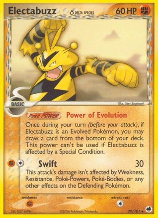 Electabuzz (Delta Species) (29) [Dragon Frontiers] Reverse Holofoil - Deck Out Gaming