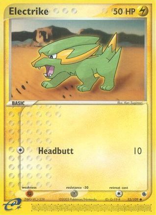 Electrike - 52/109 (52) [Ruby and Sapphire] - Deck Out Gaming