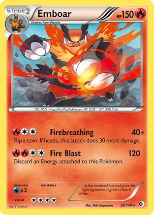 Emboar (26) [Boundaries Crossed] Reverse Holofoil - Deck Out Gaming