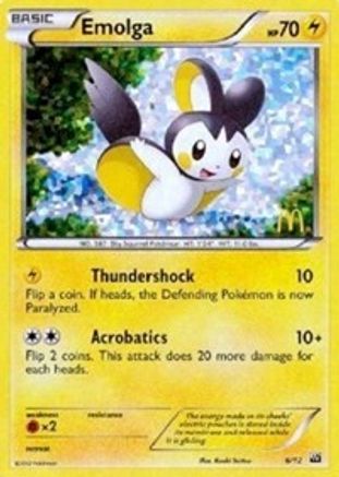 Emolga - 6/12 (6) [McDonald's Promos 2012] Holofoil - Deck Out Gaming