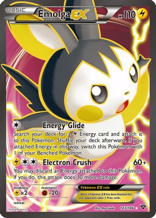 Emolga EX (143 Full Art) (143) [XY Base Set] Holofoil - Deck Out Gaming