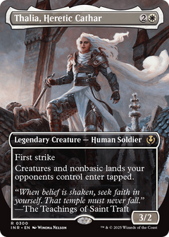 Thalia, Heretic Cathar (Borderless) (300) [Innistrad Remastered] foil - Deck Out Gaming