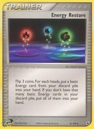Energy Restore (81) [Ruby and Sapphire] Reverse Holofoil - Deck Out Gaming