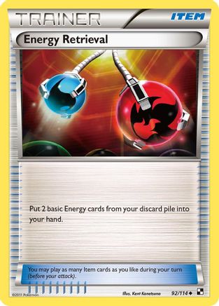 Energy Retrieval (92) [Black and White] - Deck Out Gaming