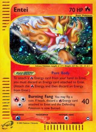 Entei (H8) (H8) [Aquapolis] Holofoil - Deck Out Gaming