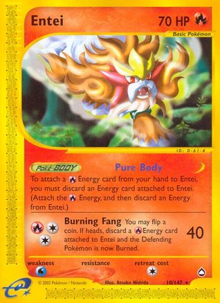 Entei (10) [Aquapolis] - Deck Out Gaming