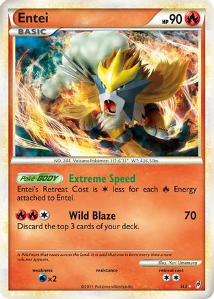 Entei (Shiny) (SL3) [Call of Legends] Holofoil - Deck Out Gaming