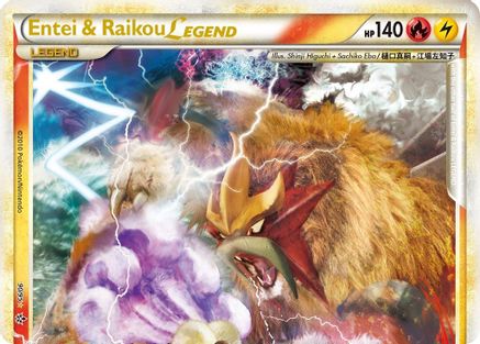 Entei & Raikou Legend (top) (90) [Unleashed] Holofoil - Deck Out Gaming