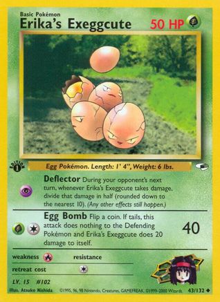 Erika's Exeggcute (43) (43) [Gym Heroes] 1st Edition - Deck Out Gaming