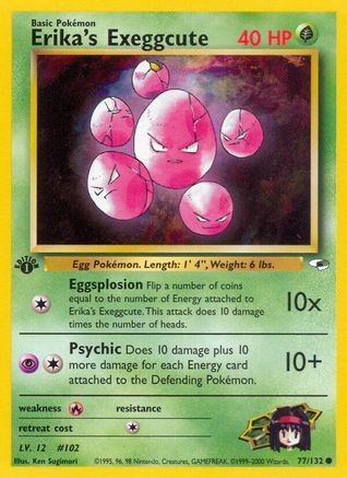 Erika's Exeggcute (77) (77) [Gym Heroes] 1st Edition - Deck Out Gaming