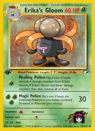 Erika's Gloom (45) (45) [Gym Heroes] 1st Edition - Deck Out Gaming