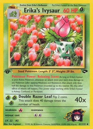 Erika's Ivysaur (41) [Gym Challenge] 1st Edition - Deck Out Gaming