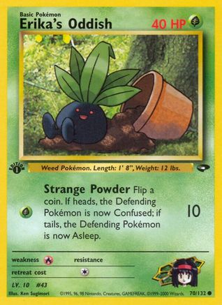 Erika's Oddish (70) [Gym Challenge] 1st Edition - Deck Out Gaming