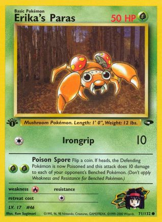 Erika's Paras (71) [Gym Challenge] 1st Edition - Deck Out Gaming