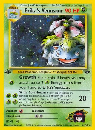 Erika's Venusaur (4) [Gym Challenge] 1st Edition Holofoil - Deck Out Gaming