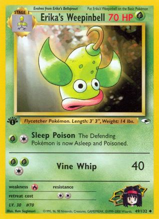 Erika's Weepinbell (49) (49) [Gym Heroes] 1st Edition - Deck Out Gaming