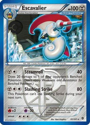 Escavalier (Team Plasma) (61) [Plasma Blast] Reverse Holofoil - Deck Out Gaming