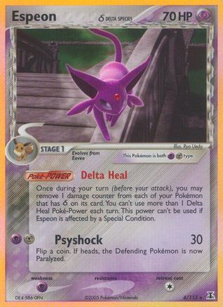 Espeon (Delta Species) (4) [Delta Species] Reverse Holofoil - Deck Out Gaming