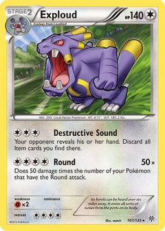 Exploud (107) [Plasma Storm] Reverse Holofoil - Deck Out Gaming