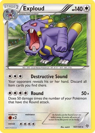 Exploud (107) [Plasma Storm] Reverse Holofoil - Deck Out Gaming