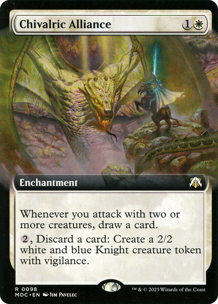 Chivalric Alliance (Extended Art) (98) [March of the Machine Commander] - Deck Out Gaming