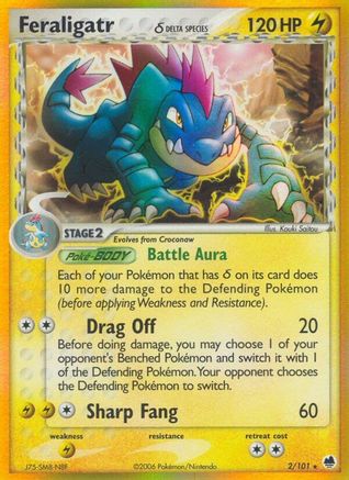 Feraligatr (Delta Species) (2) [Dragon Frontiers] Holofoil - Deck Out Gaming
