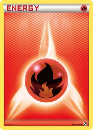 Fire Energy (106) [Black & White] - Deck Out Gaming