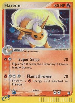 Flareon (5) [Sandstorm] Reverse Holofoil - Deck Out Gaming