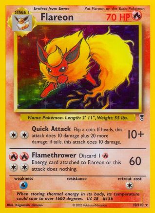 Flareon (10) [Legendary Collection] Reverse Holofoil - Deck Out Gaming