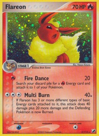 Flareon (5) [Unseen Forces] Holofoil - Deck Out Gaming