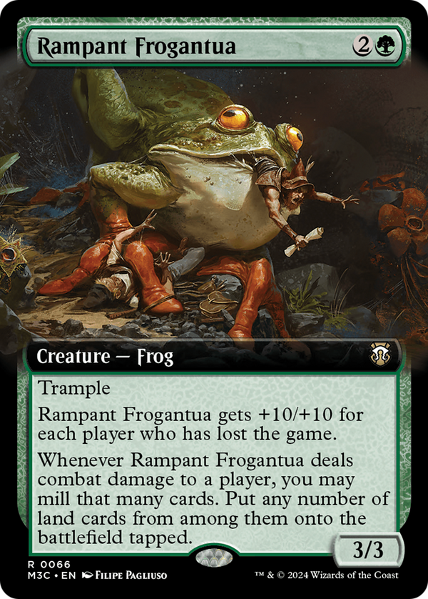 Rampant Frogantua (Extended Art) (66) [Modern Horizons 3 Commander] - Deck Out Gaming