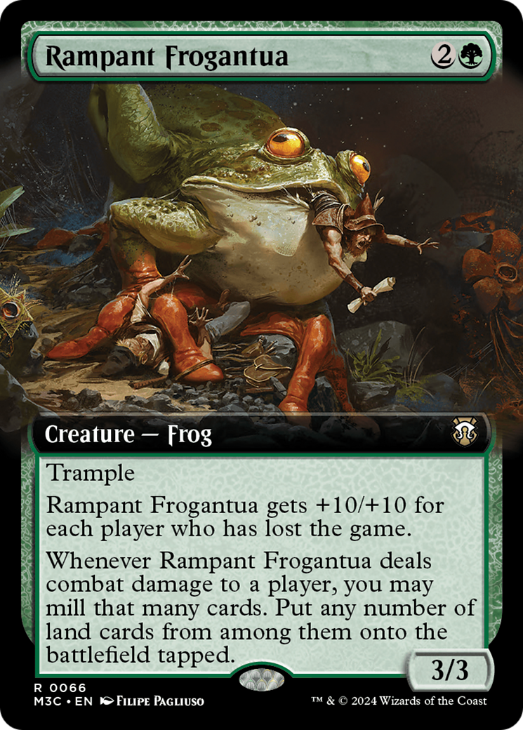 Rampant Frogantua (Extended Art) (66) [Modern Horizons 3 Commander] - Deck Out Gaming