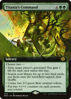 Titania's Command (Extended Art) (349) [The Brothers' War] - Deck Out Gaming